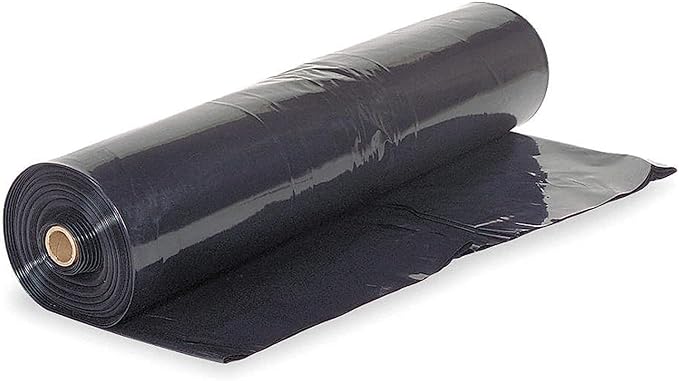 Farm Plastic Supply - Crawl Space Vapor Barrier - 10 Mil - Black Vapor Barrier, Thick Plastic Sheeting, Heavy Duty Polyethylene Film, Drop Cloth Covering for Crawlspace, Basement (10' x 100')