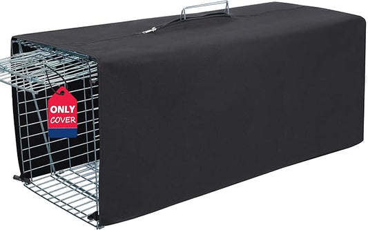 Deblue Trap Cage Cover, Cage Covers for Small Animal Trap Cage, Feral Cat Trap Covers for 1 Door Humane Animal Trap Cage 32 x 10 x 12 inches - (Only Cover)