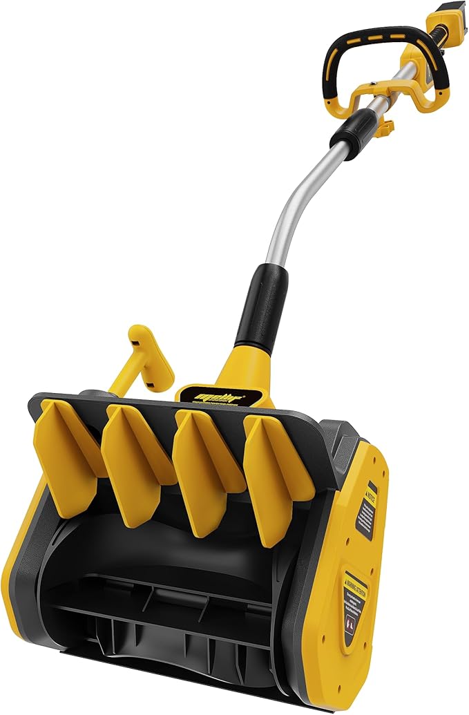 40V Cordless Snow Shovel Compatible with Dewalt 20V Battery(Tool Only), Electric Power Snow Thrower, Handheld Snow Blower with 13.2" in. Width 8" in. Depth, 26.5' ft Throwing Distance