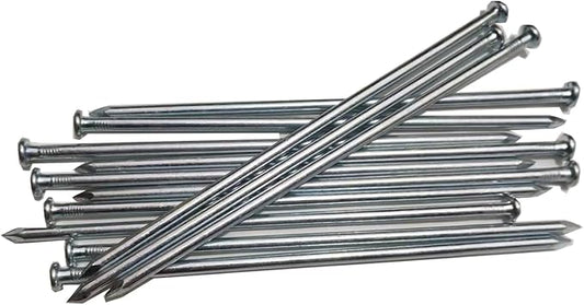 Metal Stakes, 10 Inch 35Pcs Galvanized Landscape Spikes,Garden Nails for Turf,Weed Barriers,Tent and More (35, Silver)