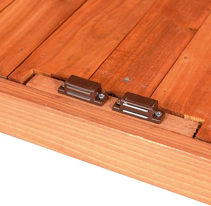 Outdoor Garden Patio Wooden Storage Cabinet Furniture Waterproof Tool Shed with Potting Benches Outdoor Work Station Table (Natural)