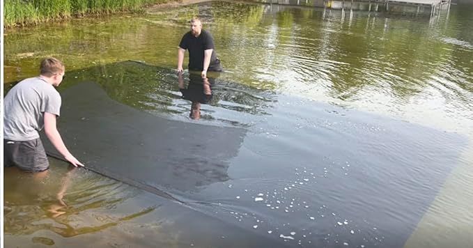 LakeMat-Pro - Lake and Pond Weed Mat for a Natural, Weed-Free Bottom – Easy and Safe Weed Control