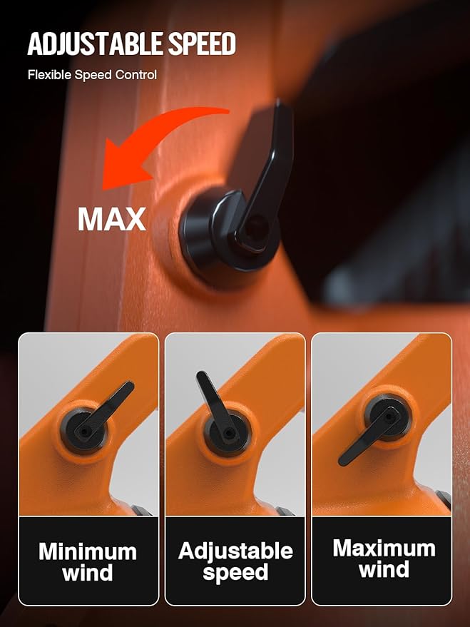 Leaf Blower Cordless, 40V 600CFM &180MPH Electric Leaf Blower with 5.0Ah Battery, Fast Charger and Extension Tube for Blowing Leaves Snow for Yard Garden Lawn Care, Orange