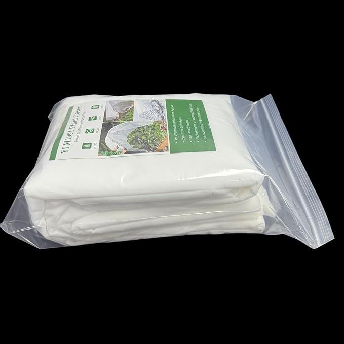 Plant Covers Frost Cloth for Outdoor Garden 7.8 ft x 32ft, Row Cover Netting for Plants Vegetables Flowers Fruits Sun Freeze Protection 1.06oz/yd²
