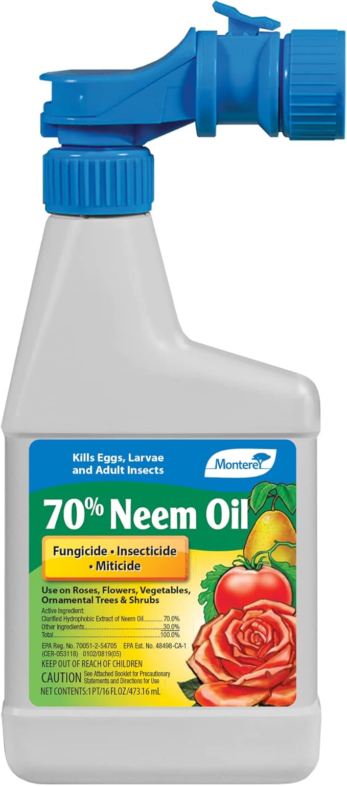 Monterey (LG6145) - 70% Neem Oil Ready-To-Spray Insecticide, Miticide, & Fungicide (16oz.)
