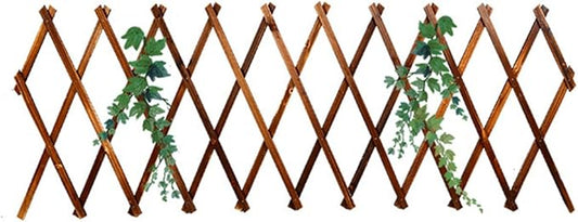 Solid Wood Vertical Climbing Plant Trellis Indoor Outdoor Lattice Wall Mesh Decorative Shelf Classical Lattice Wooden Frame for Household Garden Potted Plants