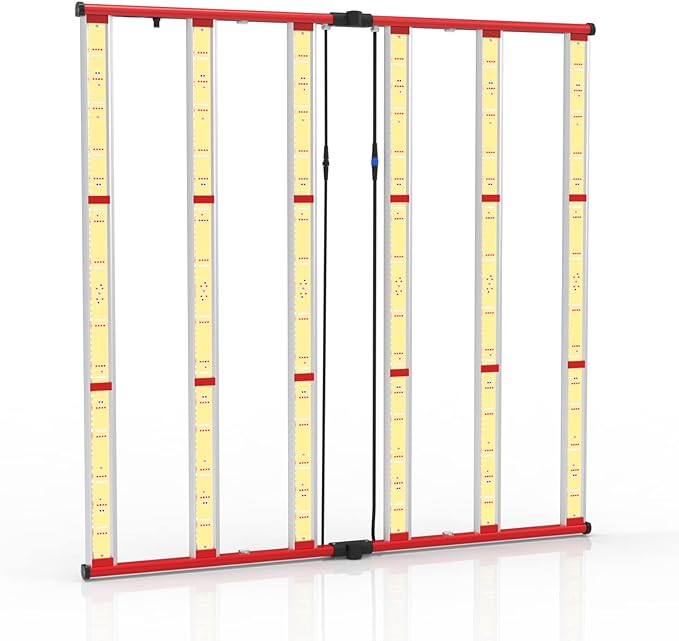 AGLEX 600W LED Grow Lights, Full Spectrum Grow Light with UV IR, Daisy Chain Plant Bar Style Grow Light Foldable & Dimmable for Indoor Growing Commercial Hydroponic Growing Lamp 5x5ft Core Coverage