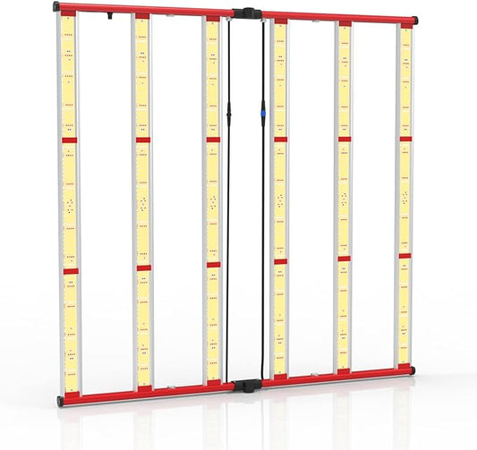 AGLEX 600W LED Grow Lights, Full Spectrum Grow Light with UV IR, Daisy Chain Plant Bar Style Grow Light Foldable & Dimmable for Indoor Growing Commercial Hydroponic Growing Lamp 5x5ft Core Coverage