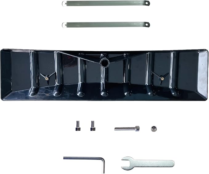 Black 25 Inch x 6 Inch Replacement Poly Blade for Snow Roof Rake, Snow Rake Blade