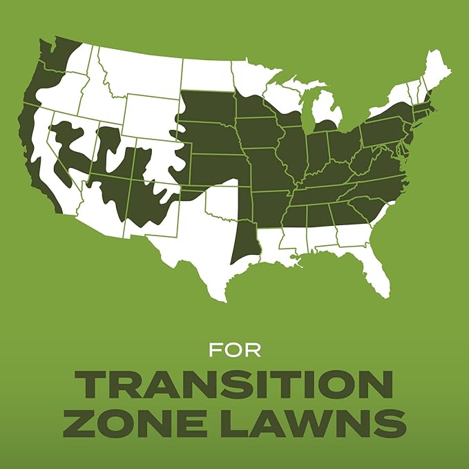 Scotts Turf Builder Grass Seed Tall Fescue Mix with Fertilizer and Soil Improver, Resists Harsh Conditions, 5.6 lbs.