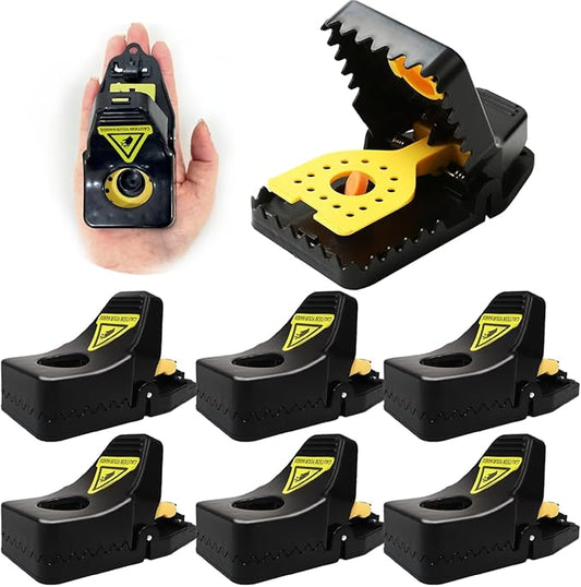 6 Pack Mouse Traps, Small Mice Trap Indoor Quick Effective Mousetrap Catcher, for Family Pet,Kitchen, Garage, and Office Use