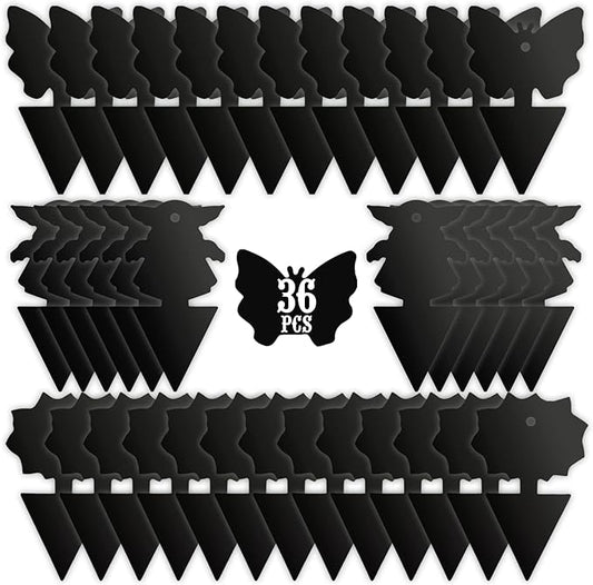 USKICH Sticky Trap Fruit Fly and Gnat Trap Sticky Bug Traps Fungus Traps for Indoor/Outdoor ，Insect Catcher for White Flies,Mosquitoes,Fungus Gnats,Lying Insects (36 Pcs Black)