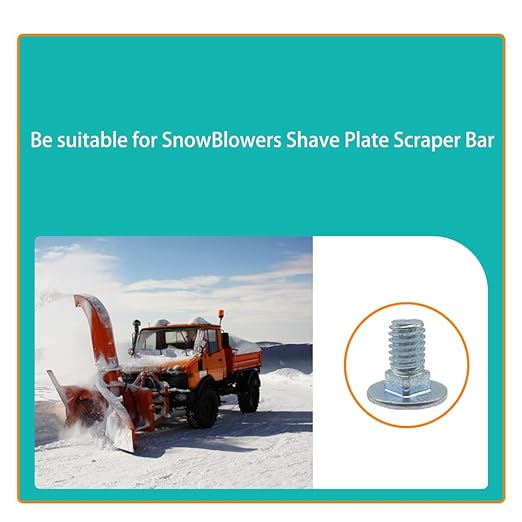 784-5581 Carriage Bolt & Nut kit 5/8" for MTD SnowBlowers Shave Plate Scraper Bar 784-5581A 790-00117-0637 790-00120-0637 784-5581A-0637 8/Set,Stainless Steel