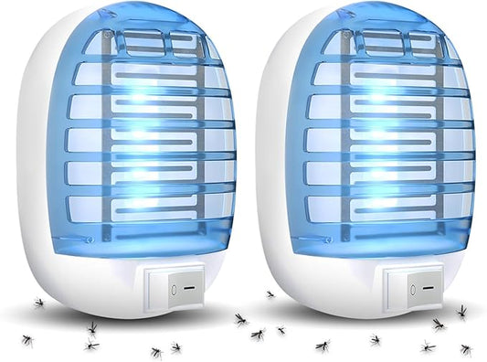 Indoor Bug Zappers, Mosquito Killer Indoor, Insect Traps for Home Mosquito Zapper for Baby & Pets, Kitchen, Living Room, Bedroom, Baby Room, Office (2 Pack)