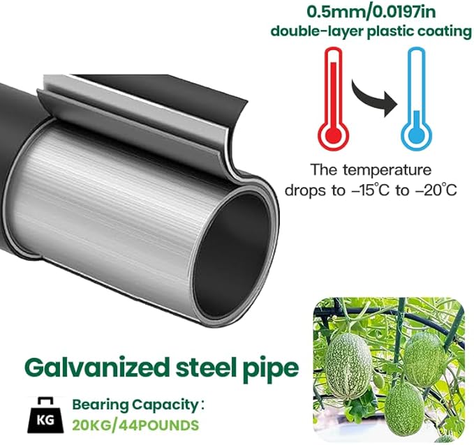Grape Trellis for Grape Vines Outdoor Large Tall Support Arch Arbor Heavy Duty Garden Trellis for Climbing Plants, Raised Beds, Vineyard Arbors and Arches Courtyard and Decoration of Pavilions
