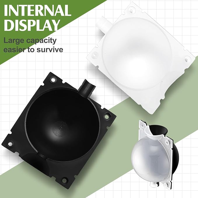 20 Pcs Air Layering Propagation Kit Reusable Half Black Half Transparent Grafting Ball Air Layering Pods Propagation Box Plant Rooting Grafting Box for Plants, Large