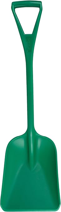 SPARTA 41077EC09 Plastic Sanitary Shovel, Food Safe Plastic Shovel For Commerical Kitchens, 14 Inches, Green, (Pack of 3)