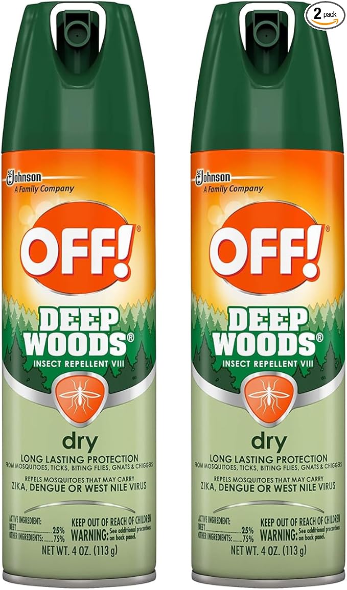 Off Deep Woods Dry Aerosol 4 Oz, pack of 2