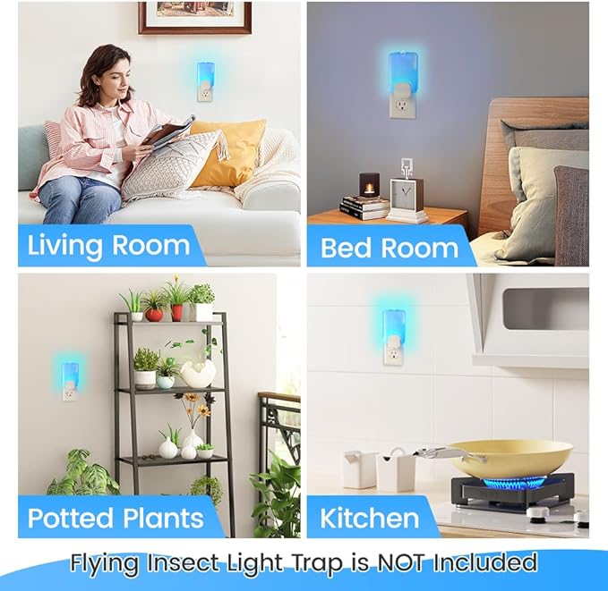 15 Pack Refill Cartridges Compatible with Raid Essentials Flying Insect Light Trap, Extra Sticky Refill Cartridges for Flying Insect Light Trap for Effective Pest Control, Odorless and Pet Safe