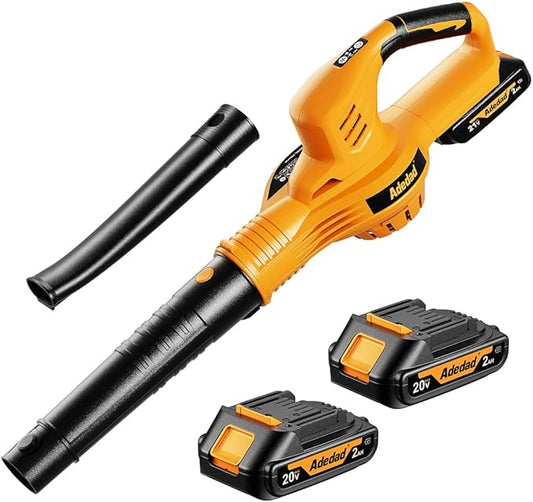 20V Cordless Leaf Blower, 150MPH Handheld Blower with 2 Batteries & Charger, Variable Speed Small Electric Leaf Blowers for Yard, Lawn Care, Garden, Patio, and Driveway Cleaning