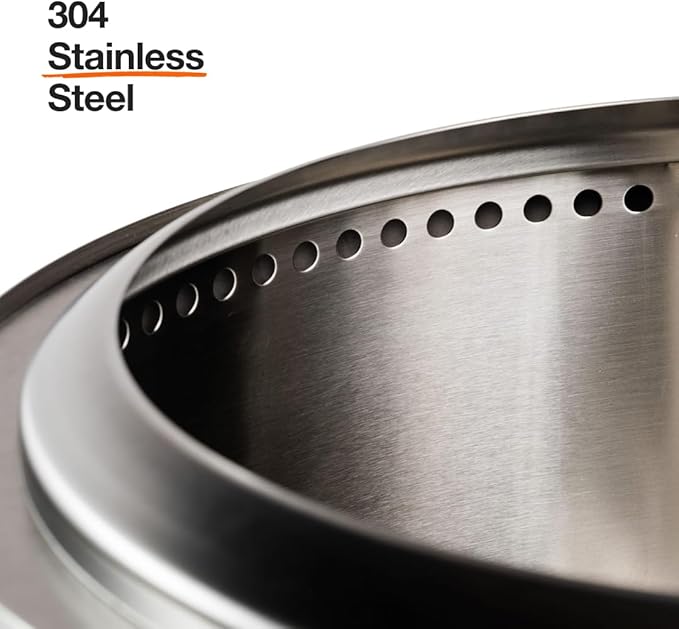 Solo Stove Yukon 2.0 + Stand, 27 Inch Smokeless Fire Pit – Portable Stainless Steel Outdoor Fireplace - 360° Airflow Technology and Removable Ash Pan – Ideal for 6 or More People, 43.9lbs, Deep Olive