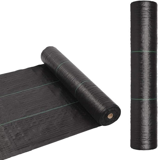 TUFFIOM Weed Barrier 4 x 300 FT Garden Landscape Fabric, Ground Cover with UV Resistance, 125gsm/3.7OZ Heavy Duty Material for Superior Weed Control, Perfect for Greenhouse, Yard, Flower Bed, Garden