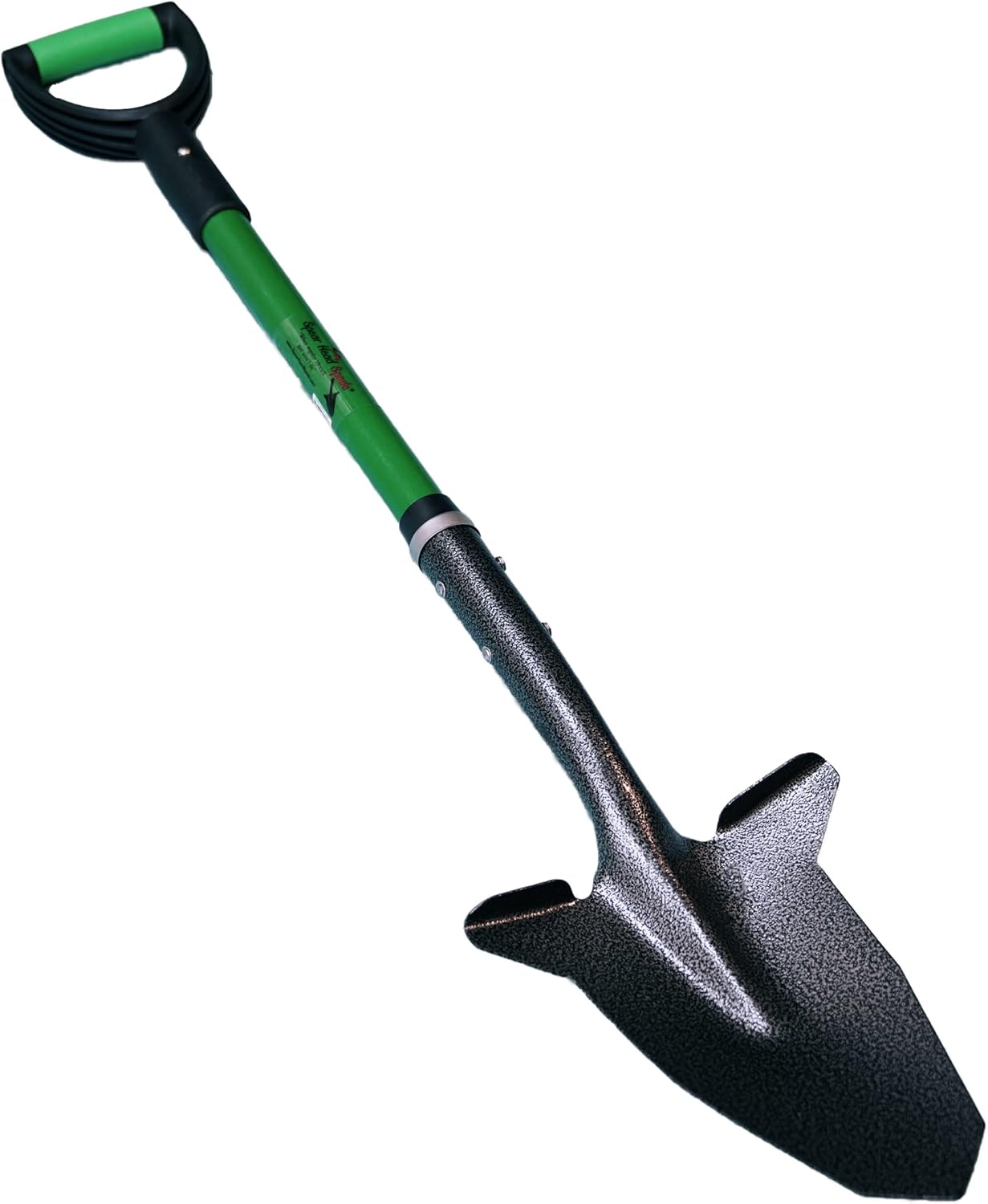 SHFD3 40" Lime Garden Spade Shovel - Gardening Shovel with a 9" x 11" Beveled Blade, Steel-Reinforced Fiberglass Long Handle & Cushioned D-Grip - Digging Spade for Planting