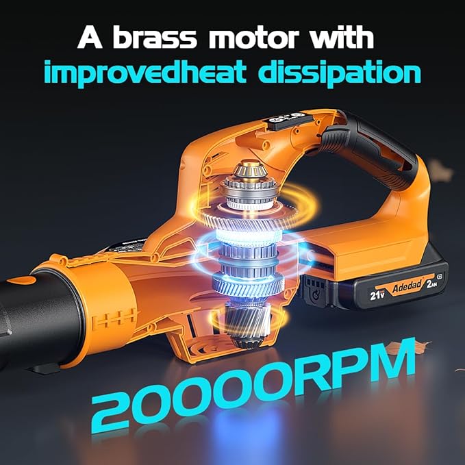 20V Cordless Leaf Blower, 150MPH Handheld Blower with 2 Batteries & Charger, Variable Speed Small Electric Leaf Blowers for Yard, Lawn Care, Garden, Patio, and Driveway Cleaning