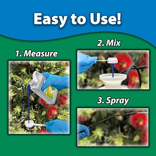 Monterey B.t. Bundled with Measuring Spoon - Caterpillar & Worm Killer Organic Gardening - Apply with Sprayer - 8 oz