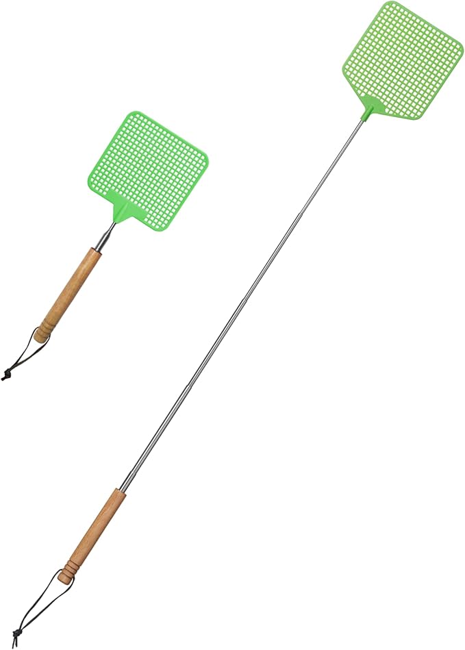 Coghlan's Telescopic Fly Swatter for Camping and Outdoor Dining– Compact, Extendable Insect Swatter, 11 to 18 Inch Reach, Lightweight and Portable for Campsites, Hiking, and Travel