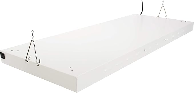 4Ft X 19in 8 Lamps 400W T5 Fluorescent Grow Lights with 40000 Lumens and 6500K Sun Light, Great for VegGrow Stages of Indoor Garden. Fast Growing!