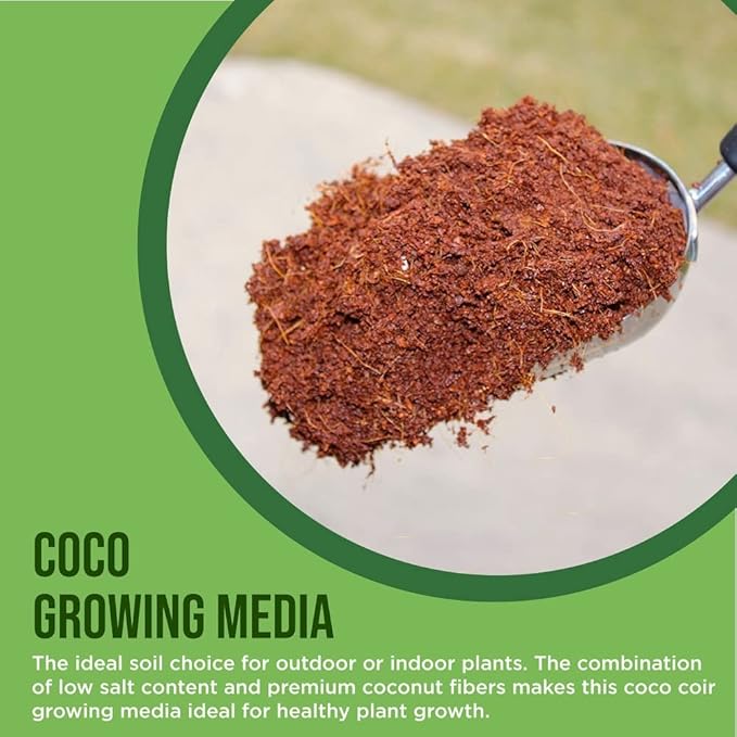 Coco Coir for Plants 4-Pack – 2.6 Cu. Ft. Compressed Coconut Coir Bricks, 10 lb. Organic, Low EC, pH Balanced Coco Peat for Indoor & Outdoor Gardening, Potting Soil, Indoor Plant Soil