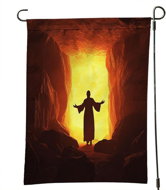 BirthJesus Outdoor Garden Flag 12X18 Inches Double Sided Seasonal Garden Flag