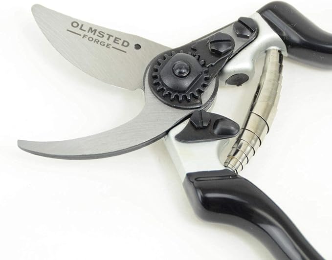 Olmsted Forge Hand Bypass Pruner with High Carbon Steel Blade