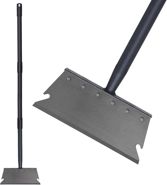 Garden Cleaning Shovel, Ice Scraper, 59 Inch Adjustable Handle Heavy Duty Garden Tool Multifunctional Cleaning Shovel, for Lawn Edging, Scraping, Weed and Ice Removal