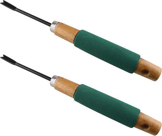 2 Pcs Weeder Tool Weed Picker Hand Weeder Puller Hand Tool Dandelion Fork Weed Remover Tools for Garden