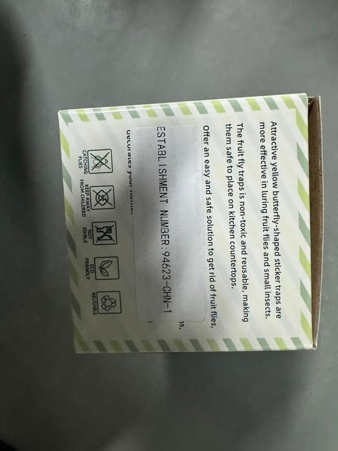 4 Pack Fruit Fly Trap with 2 Baits & 20 Sticky Pads, Reusable Drain Fly Killer for Indoor, Fungus Gnat Trap for Home Kitchen, Pest Control for Bugs Mosquitoes Gnats Flies, Safe to Kid & Pet & Plant