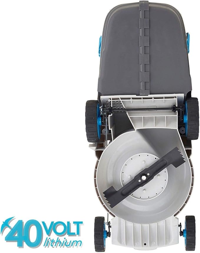 40V Cordless Lawn Mower 18 Inch Lightweight Lawnmower Brushless Motor 5 Cutting Heights Adjustable 2-1 Push Mowe W/Battery and Fast Charger