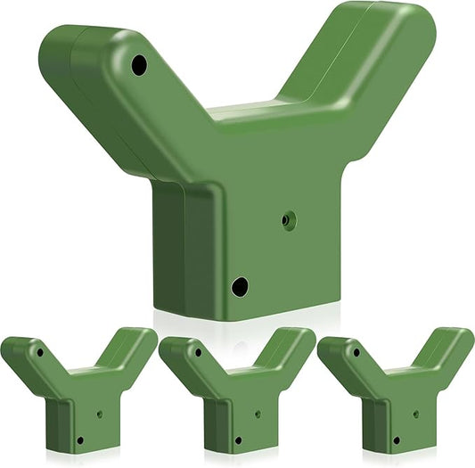 Yungyan 4 Pcs Tree Support, Plastic Fruit Tree Branch Support Device Tree Brace Prevent Them from Breaking for Vineyards Ornamental Gardens Orchards Fits on Standard 1.57 x 1.57 Inch Lumber (Green)