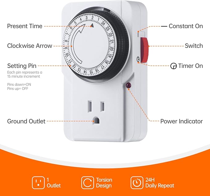 Floor Grow Lights for Indoor Plants Full Spectrum, 3000K Tall Plant Light, 25W Led Grow Light with Stand Floor Lamp with Auto On/Off Timer Function, Angle Adjustable