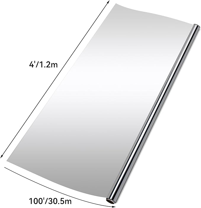 TEXALAN(R) Horticulture Highly Reflective Mylar Film Roll for Grow Room 2 Mil (4X100FT)