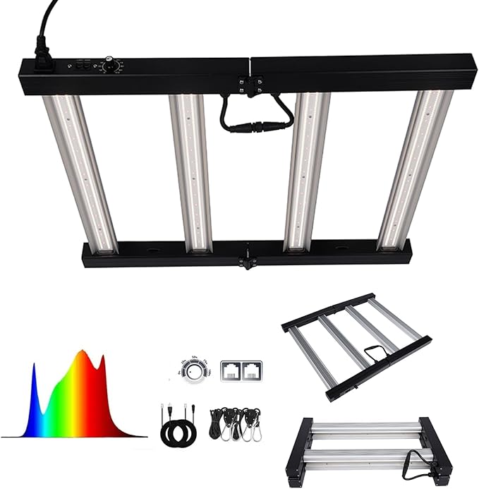 240W LED Grow Lights for Indoor Plants, Samsung LM281B, Dimmable & Daisy Chain, Full Spectrum Plant Lights for Indoor Growing, Hydroponics Veg Flower Growing Tent