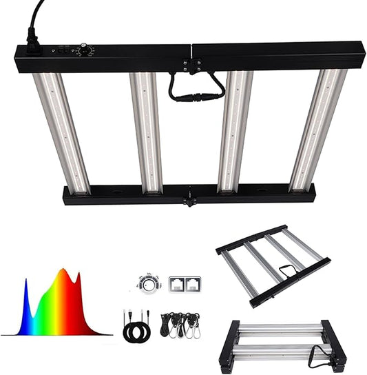 240W LED Grow Lights for Indoor Plants, Samsung LM281B, Dimmable & Daisy Chain, Full Spectrum Plant Lights for Indoor Growing, Hydroponics Veg Flower Growing Tent