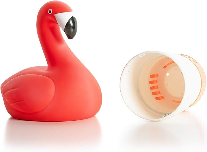 XY-WQ Chlorine Floater, Floating Pool Chlorine Dispenser (Flamingo), Fits 1 and 3 Inch Tablets for Large and Small Pools, Hot Tub, Spa