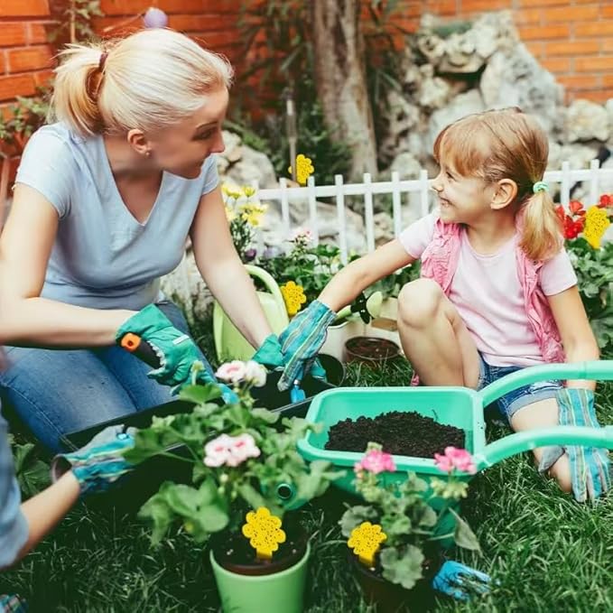 Flower-Shaped Yellow Sticky Traps, 36 Pack, Creative Sturdy Structure, No Touching Glue Or Bugs Design, Very Easy To Use, Gnat, Fruit Fly & Insect Killer, Kid & Pet Safe, For Plants, Gardens, Kitchens