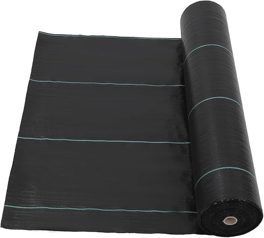 6.5ft x 300ft Premium 3oz Pro Garden Weed Barrier Landscape Fabric, Durable & Heavy-Duty Weed Block Gardening Mat, Easy Setup & Superior Weed Control, Eco-Friendly & Convenient Design