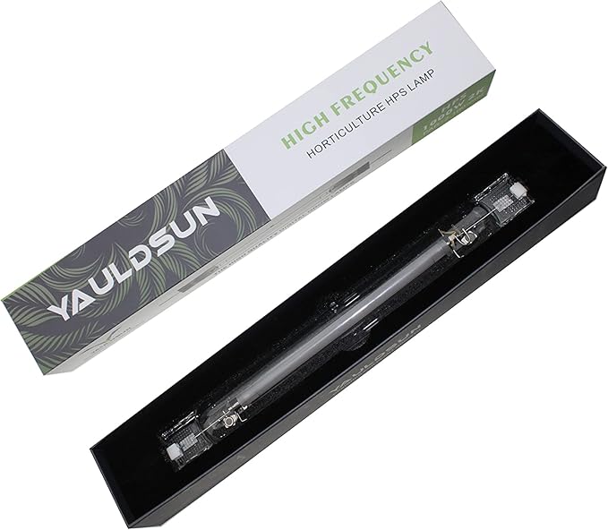 Grow Light Bulbs DE HPS 1000W Full Spectrum Double Ended High Pressure Sodium for Indoor Plant Growth lamp High PAR CCT 2100K 4 Pack