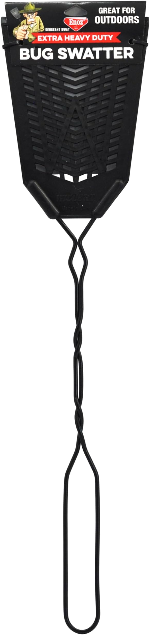 Enoz Sergeant Swat Bug Swatter - 3 Pack - Heavy Ultra Duty Manufactured Flyswatter - Environmentally Conscious, Effective, and Inexpensive Method to Control Flying Insects