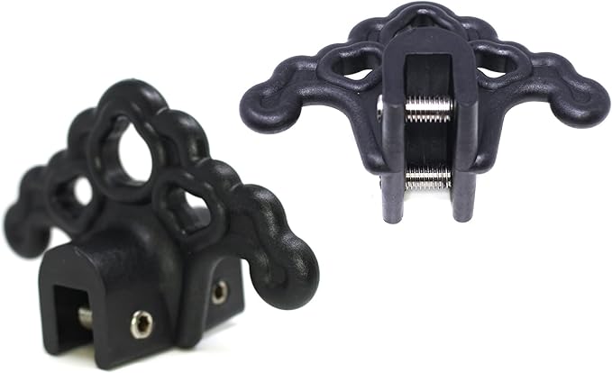 JSP Manufacturing Plastic Roof Ice Guard Snow Guard Snow Stops for Standing Seam Metal Roofing - Multi-Color/Multi-Pack Listing (10, Black)