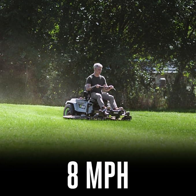 EGO Power+ Electric Riding Lawn Mower, 52" Deck with Zero Turn Radius, Includes (6) 56V 12.0Ah Batteries and Charger - ZT5207L